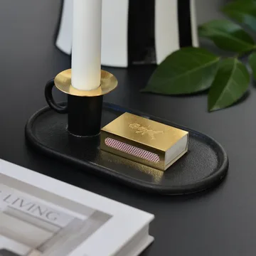 Chamber candlestick with matchbox holder - Solstickan chamber candlestick incl match case - Solstickan Design