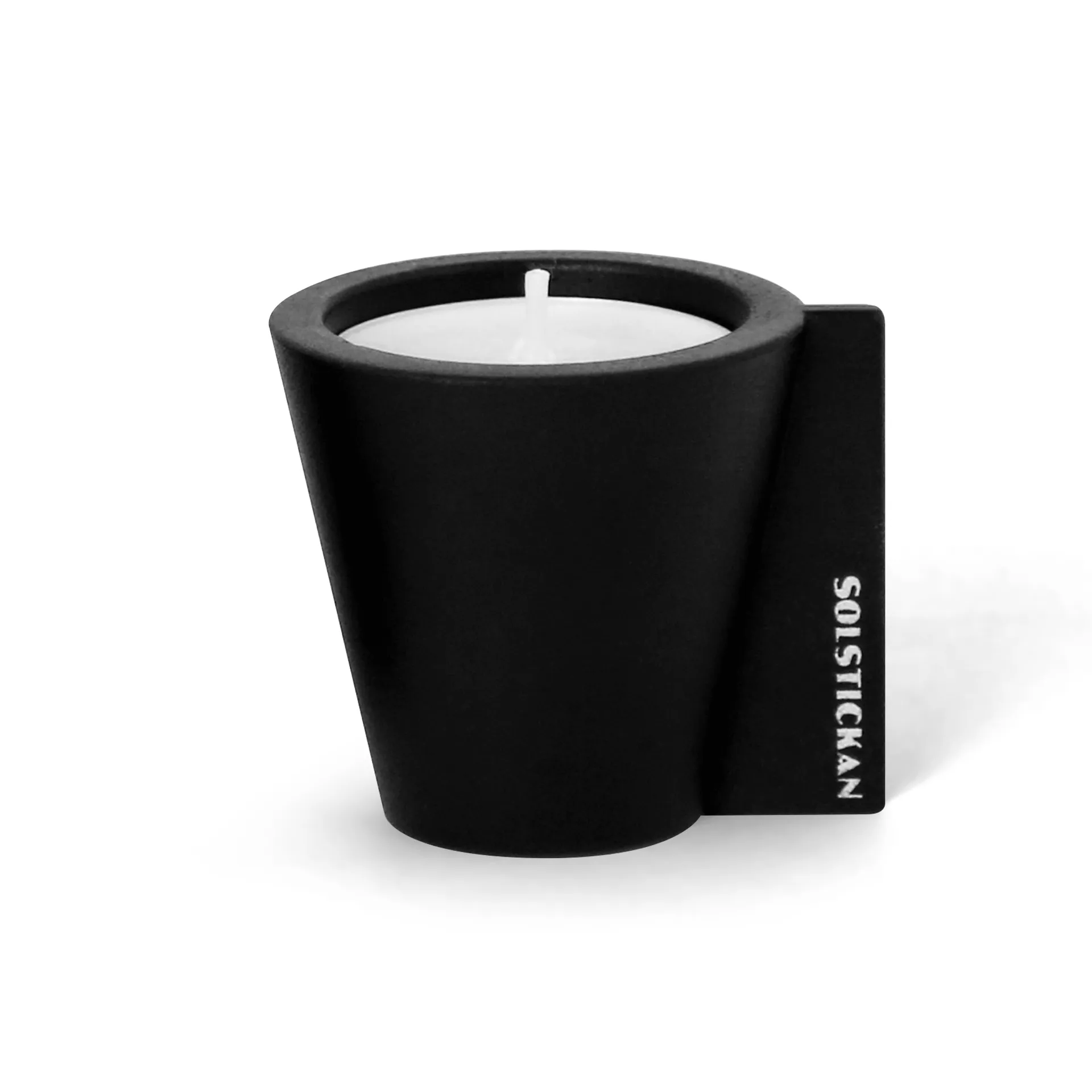 Flipp candle holder 5x6 cm, Black Solstickan Design