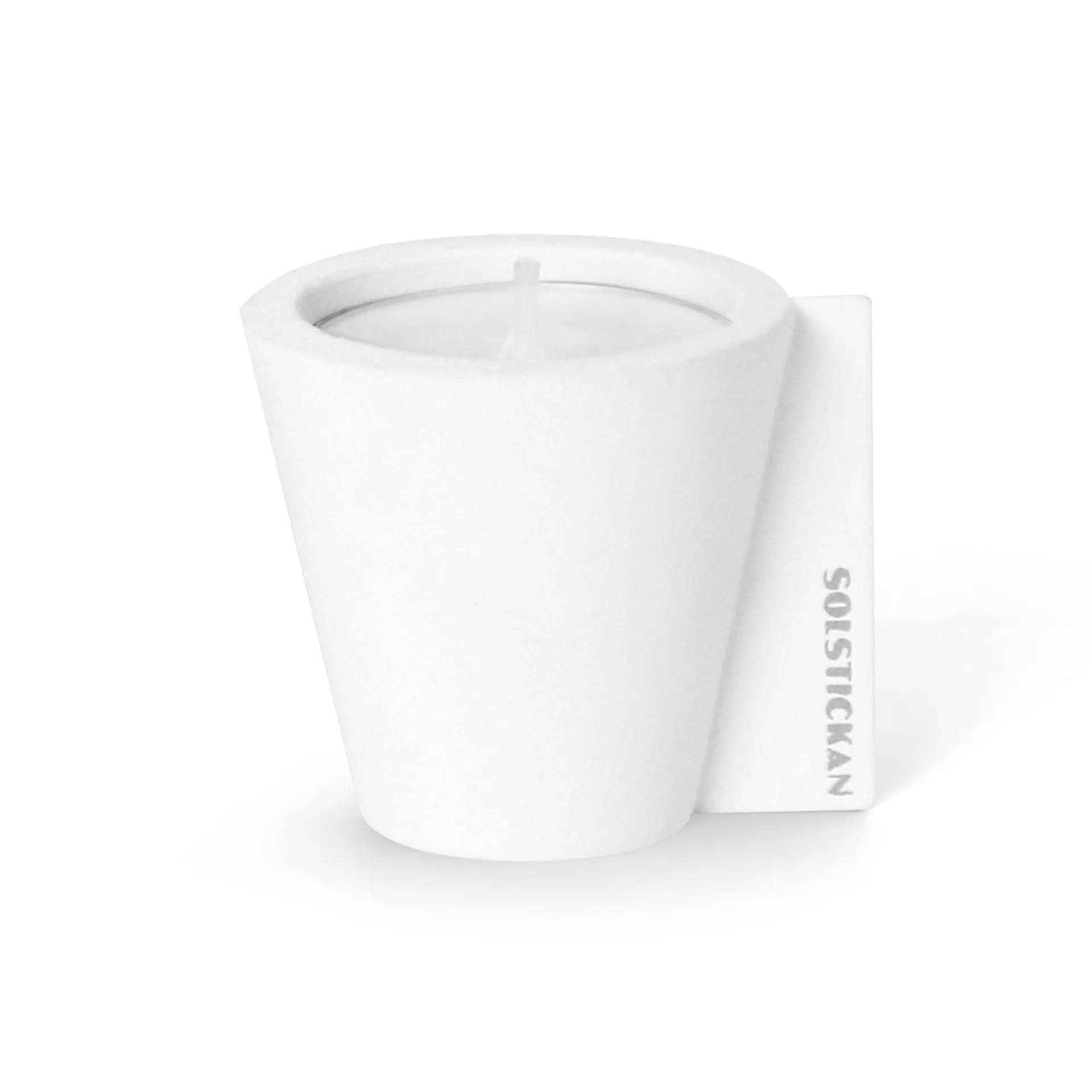 Flipp candle holder 5x6 cm, White Solstickan Design