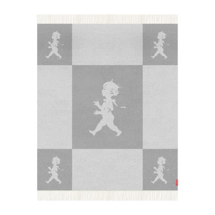 Solstickan blanket merino wool 130x170 cm - Light-grey - Solstickan Design
