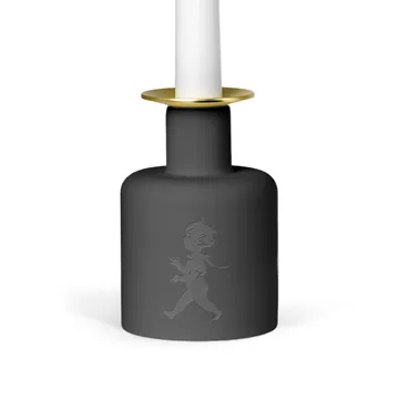 Solstickan ceramic candle holder - Dark grey-anthracite - Solstickan Design