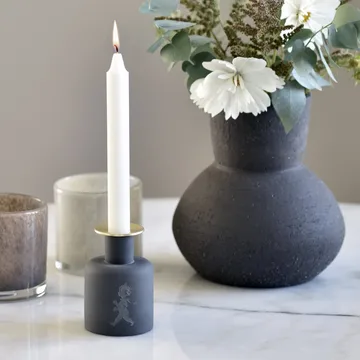 Solstickan ceramic candle holder - Dark grey-anthracite - Solstickan Design