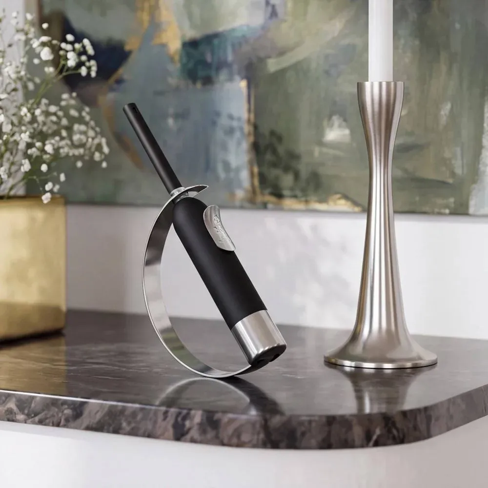 Solstickan Eldklinga lighter, Black-silver Solstickan Design