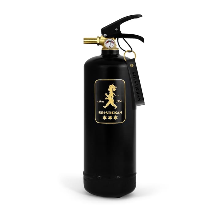 Solstickan fire extinguisher 2 kg, Black-gold Solstickan Design