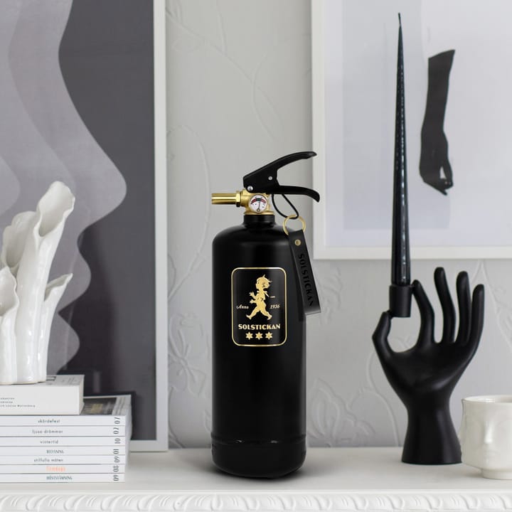 Solstickan fire extinguisher 2 kg, Black-gold Solstickan Design