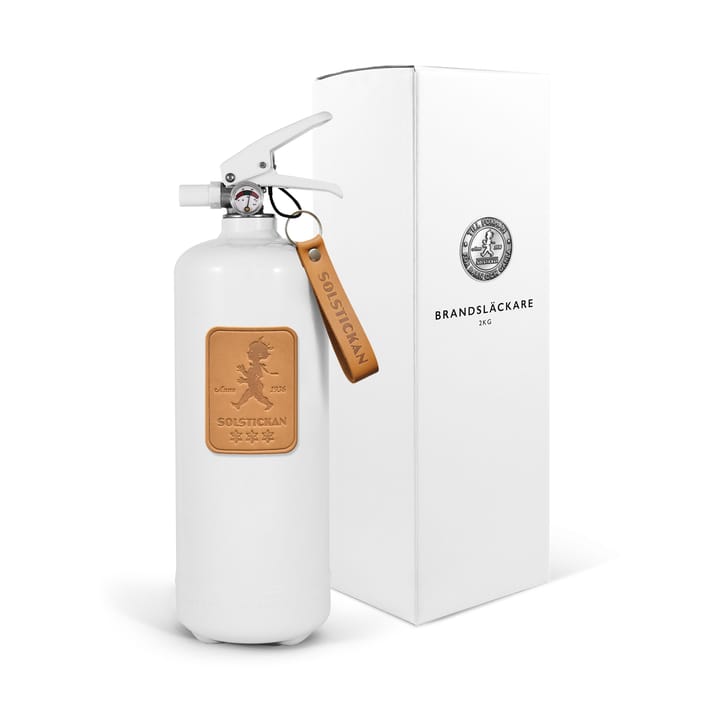 Solstickan fire extinguisher 2 kg, Light-brown leather Solstickan Design