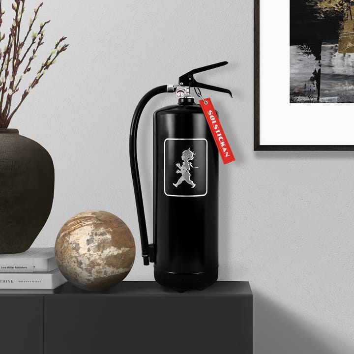 Solstickan fire extinguisher 6 kg, Black-silver Solstickan Design