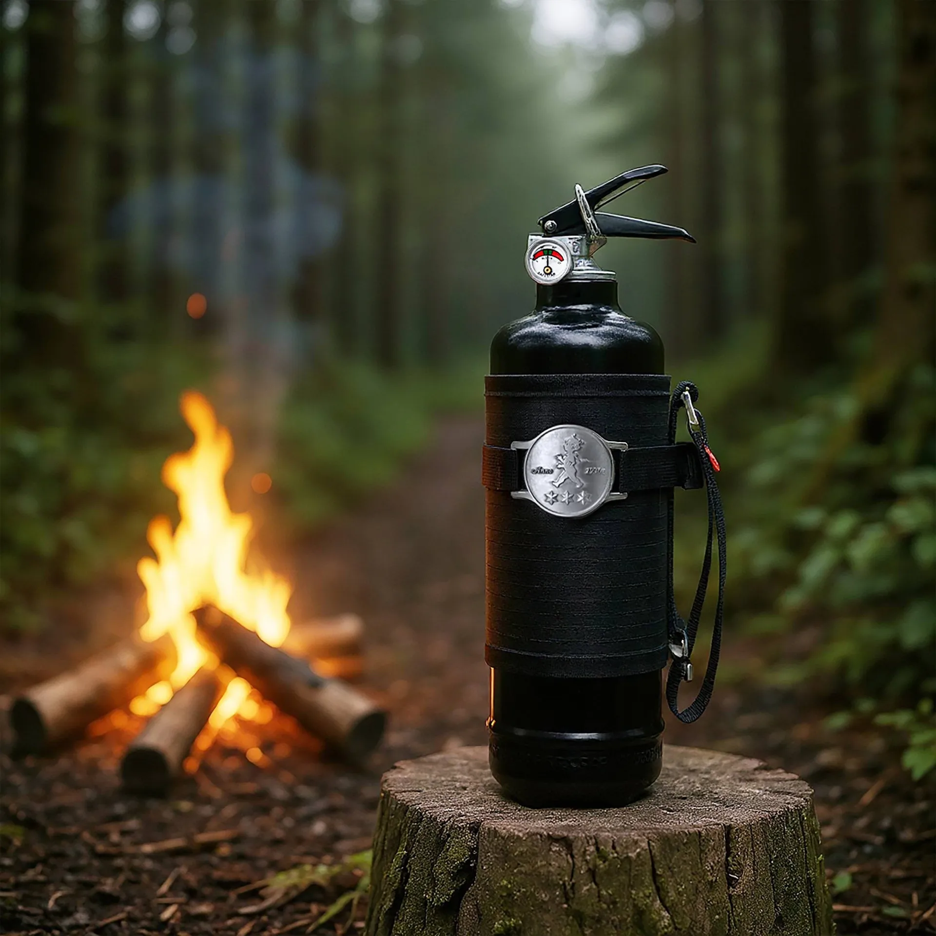 Solstickan fire extinguisher 6 kg, Outdoor edition, Black Solstickan Design