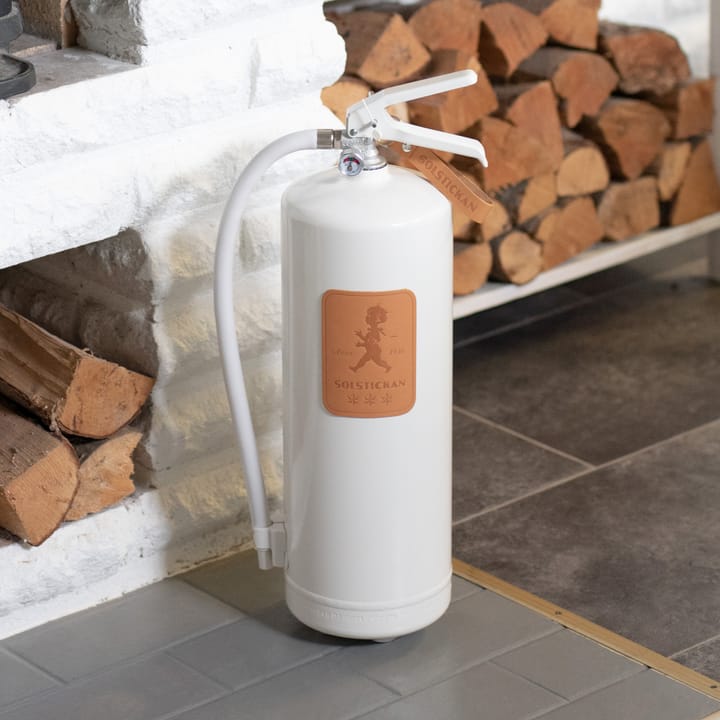 Solstickan fire extinguisher 6 kg, White-light leather Solstickan Design