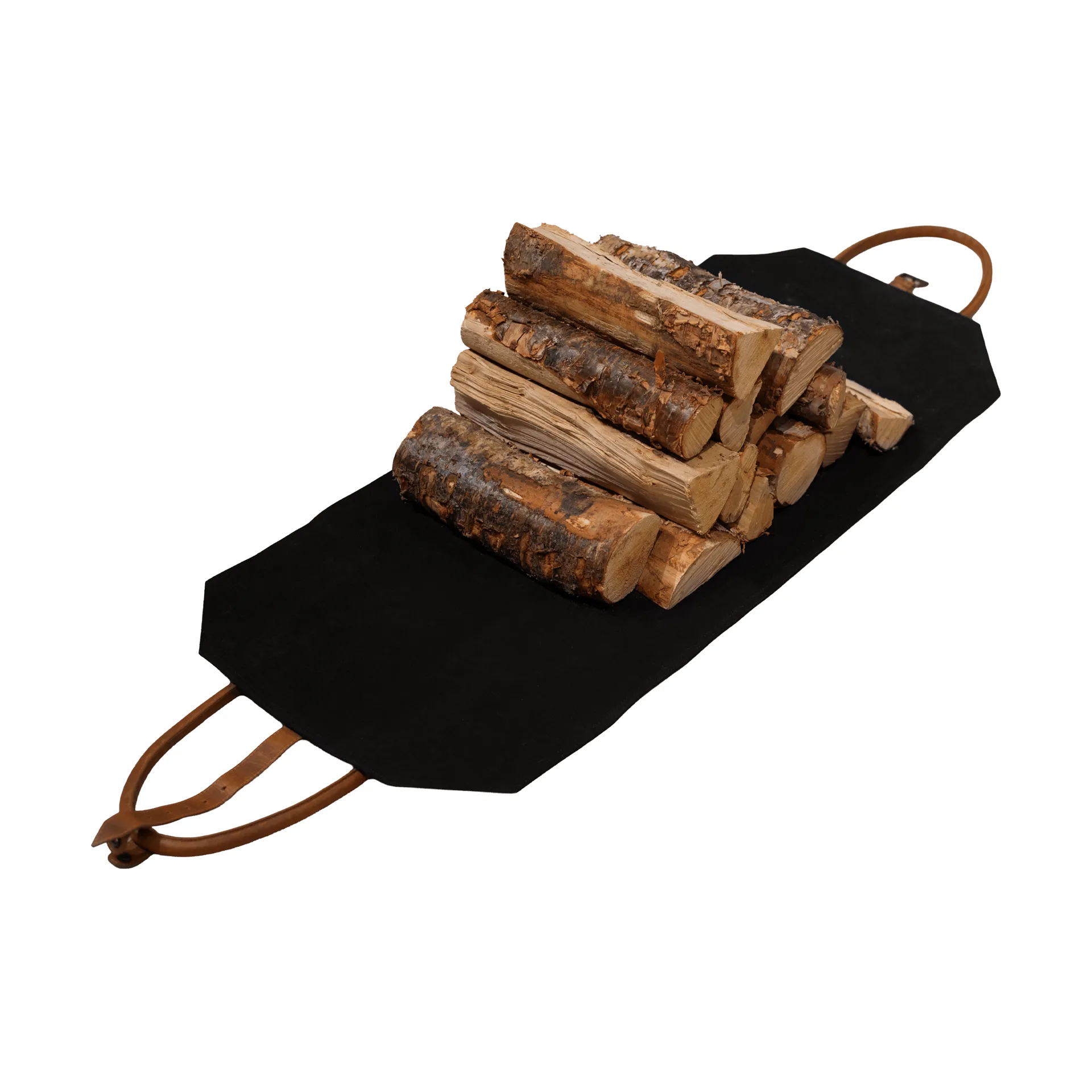 Solstickan firewood basket canvas, Black Solstickan Design