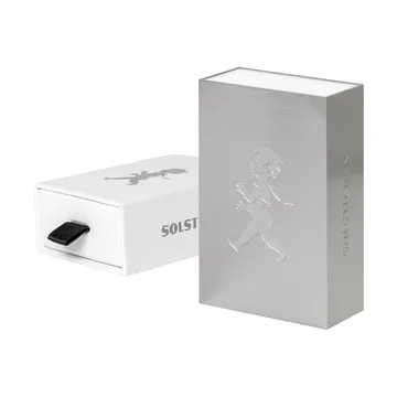 Solstickan matchbox holder - Silver, small 3.5x5.6x1.8 cm - Solstickan Design