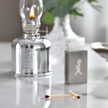 Solstickan matchbox holder - Silver, small 3.5x5.6x1.8 cm - Solstickan Design