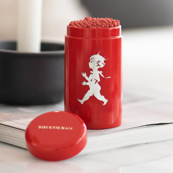 Solstickan matchstick tube 100 pack, Red Solstickan Design