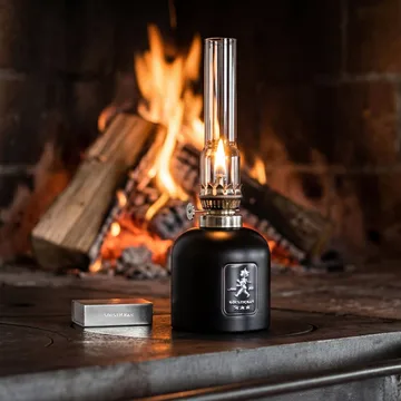 Solstickan paraffin lamp - Matt black, Ø8x24 cm - Solstickan Design