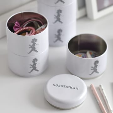 Solstickan storage jar three pieces 8.5 cm - White - Solstickan Design