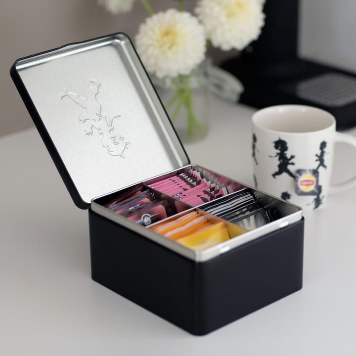 Solstickan tea chest with pockets 13.6x15.6 cm, Black Solstickan Design