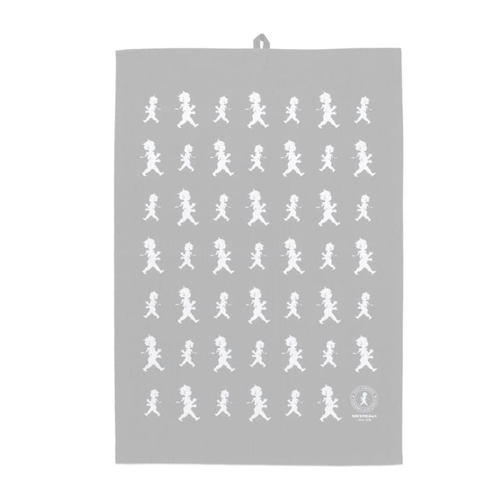 Solstickan tea towel 50x70 cm - Grey-white - Solstickan Design