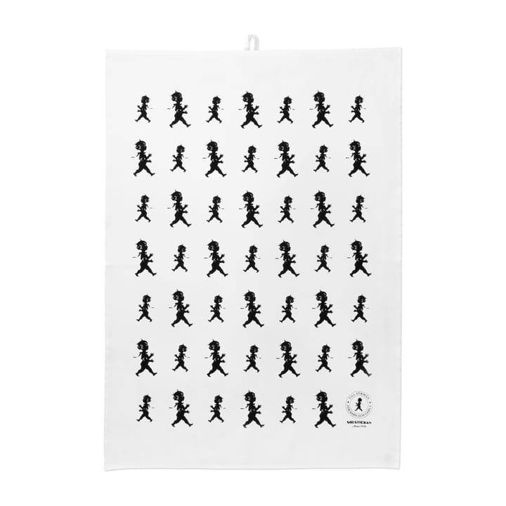 Solstickan tea towel 50x70 cm - White-black - Solstickan Design