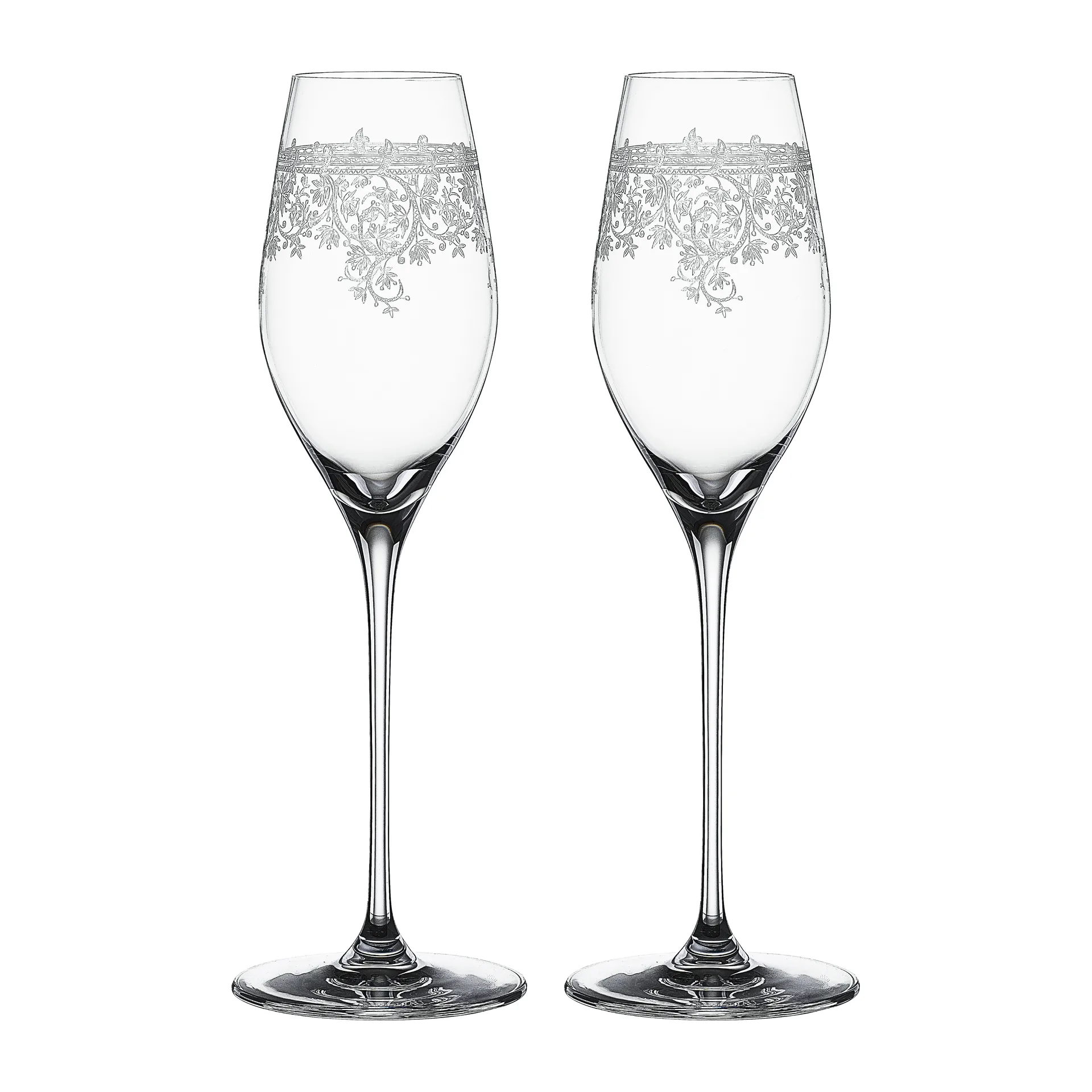 Arabesque champagne glass 30 cl 2-pack, Clear Spiegelau