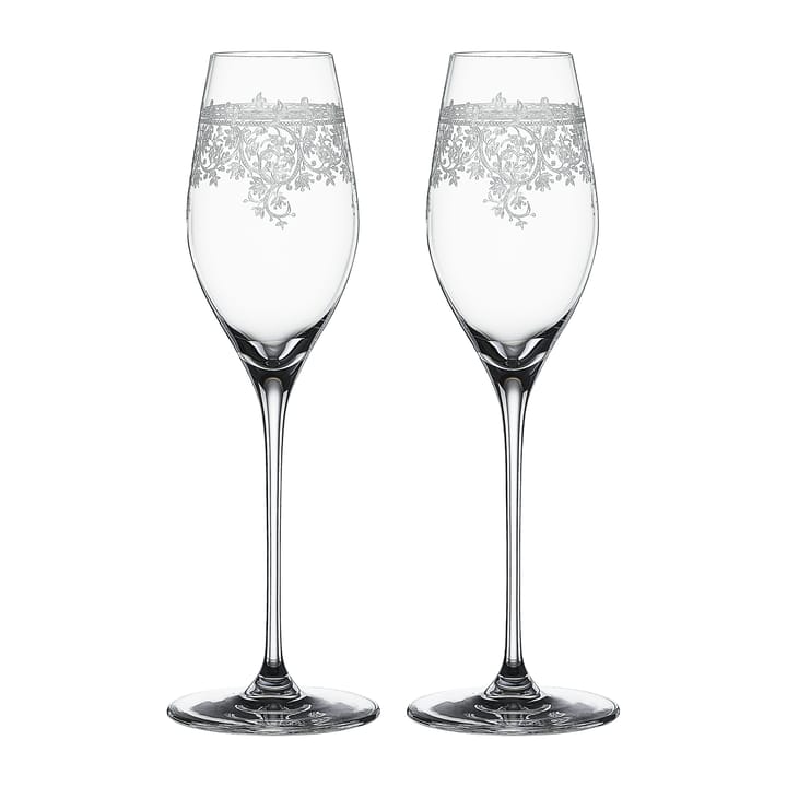 Arabesque champagne glass 30 cl 2-pack - Clear - Spiegelau