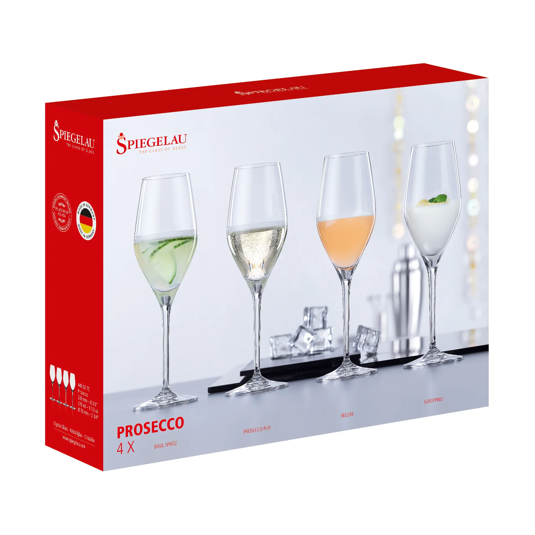 Special Prosecco glasses 4-pack, Clear Spiegelau
