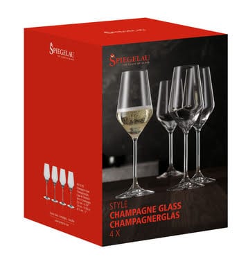 Style champagne glasses 31cl 4-pack, Clear Spiegelau