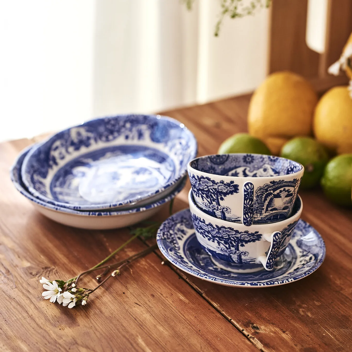 Spode Blue Italian Breakfast Cup and Saucer - Thumbnail 5