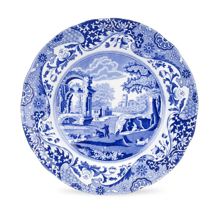 Blue Italian dinner plate, 23 cm/ 9 inch Spode