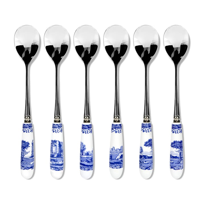 Blue Italian teaspoon 6-pack - Ceramic-stainless steel - Spode