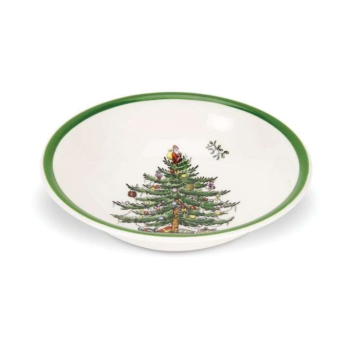 Christmas Tree bowl Ø15 cm, White-green-red Spode