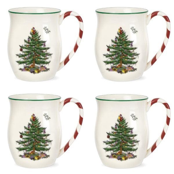 Christmas Tree mug 40 cl 4-pack - Peppermint - Spode