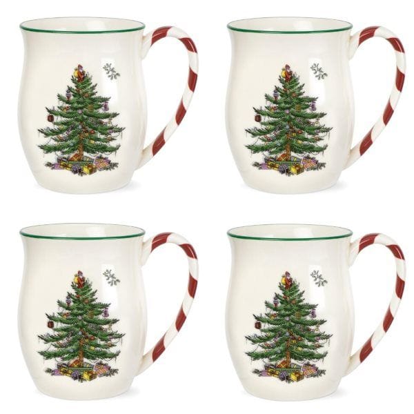 Christmas Tree mug 40 cl 4-pack - Peppermint - Spode