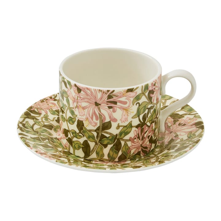 Honeysuckle tea cup with saucer 28 cl, Multi Spode