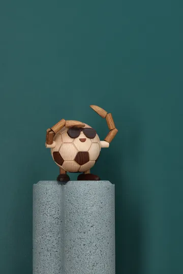 Billy Ball football figurine - Beige, 8x6.5x6.7 cm - Spring Copenhagen