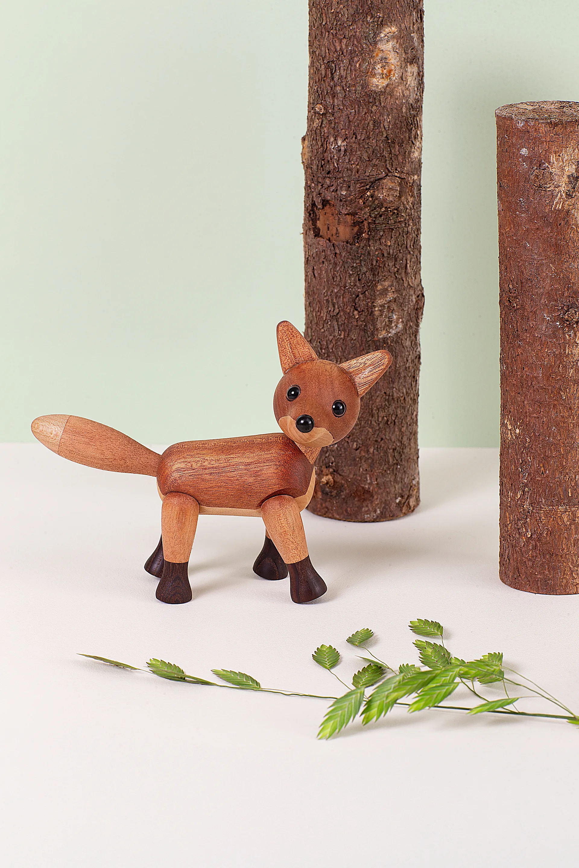 Foxy fox decoration 12 cm, Mahogany Spring Copenhagen