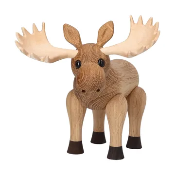 Harald elk figurine - Beige, 15.5x13x14 cm - Spring Copenhagen