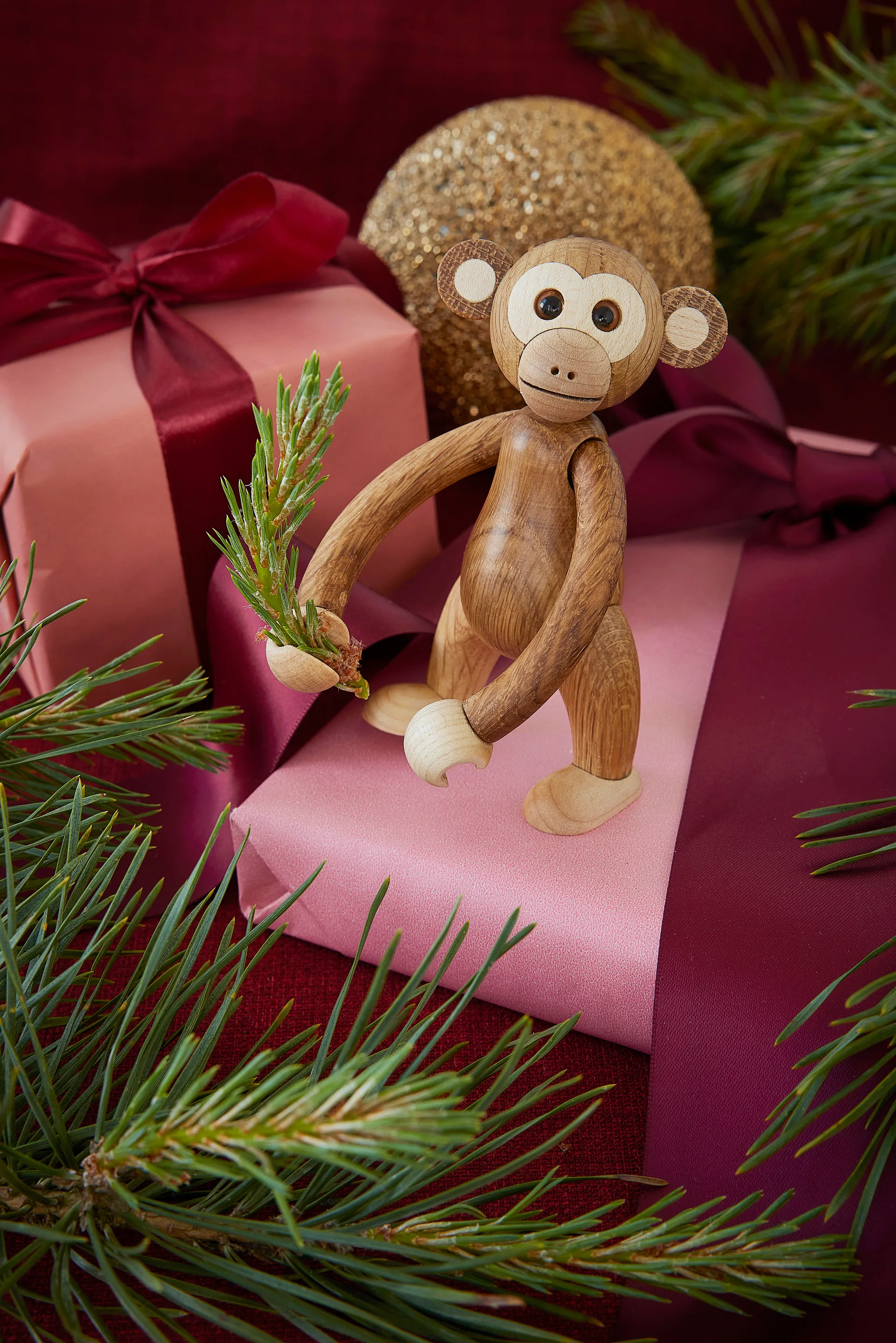 Jolly monkey decoration 11 cm, Oak Spring Copenhagen