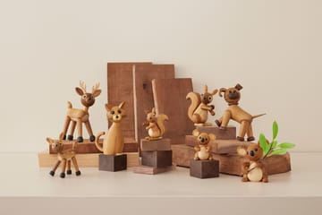 Peanut Squirrel decoration 8.5 cm - Oak - Spring Copenhagen