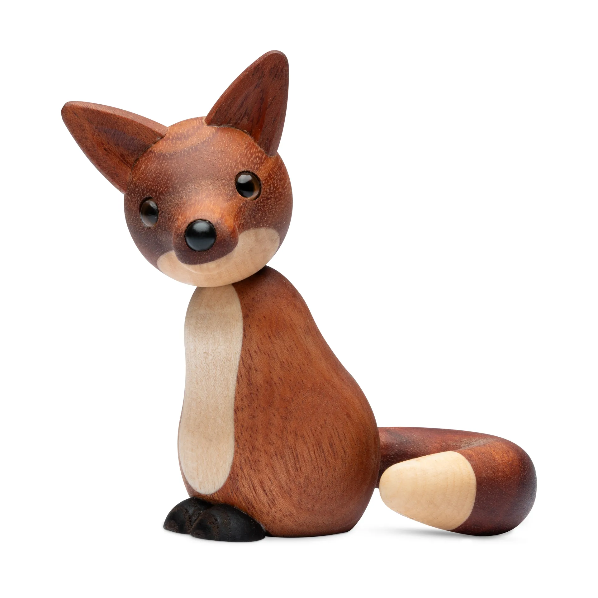 Roxy fox decoration 10 cm, Mahogany Spring Copenhagen