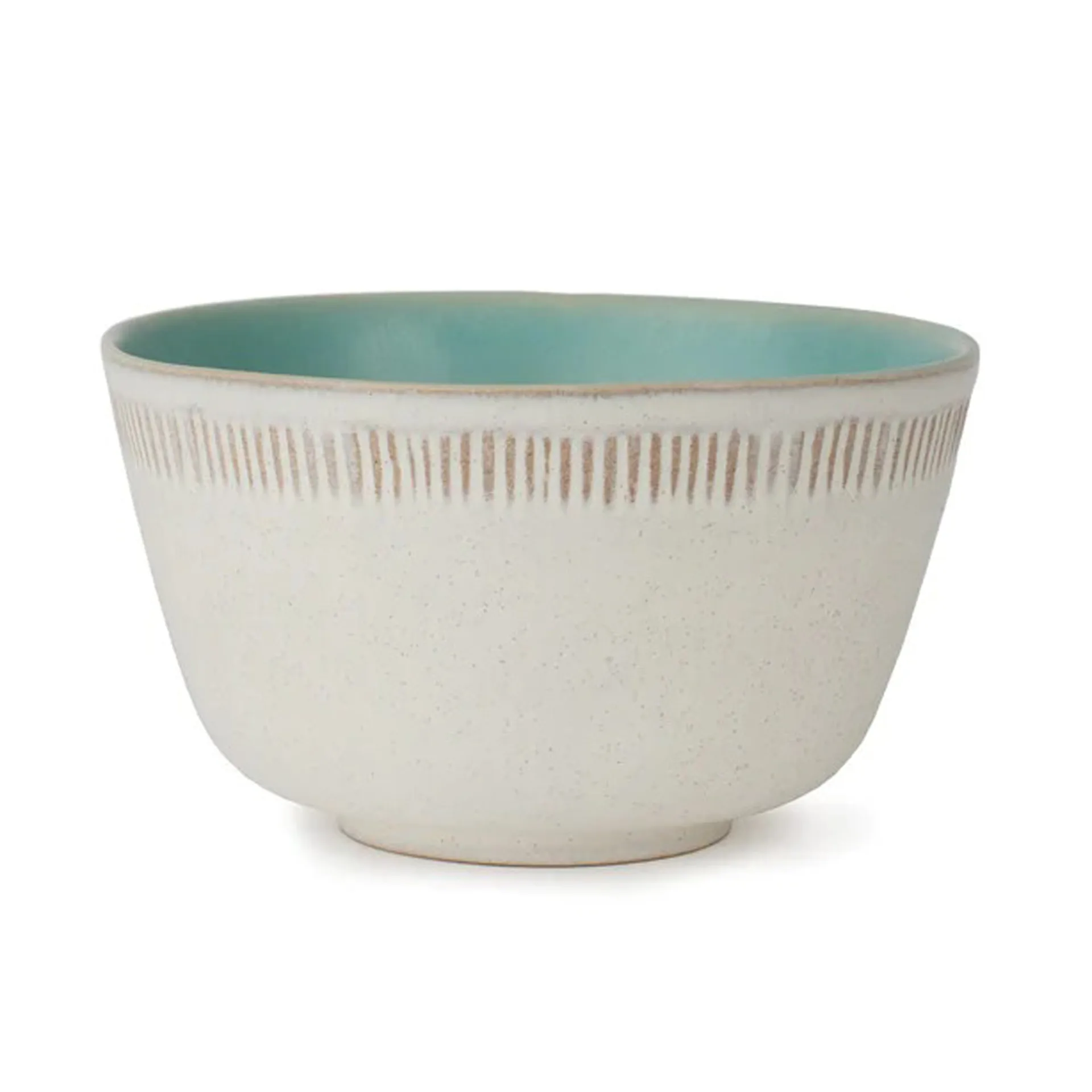 The Food bowl 40 cl, White-turquoise Spring Copenhagen