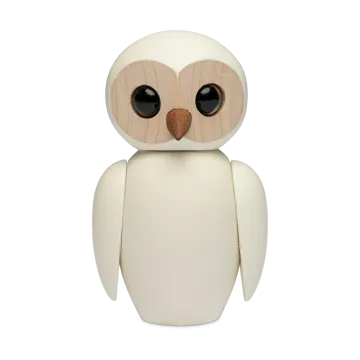 Wise owl decoration 7 cm - White - Spring Copenhagen