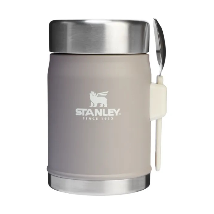 Classic food thermos with spork 0.4 L, Grey Stanley