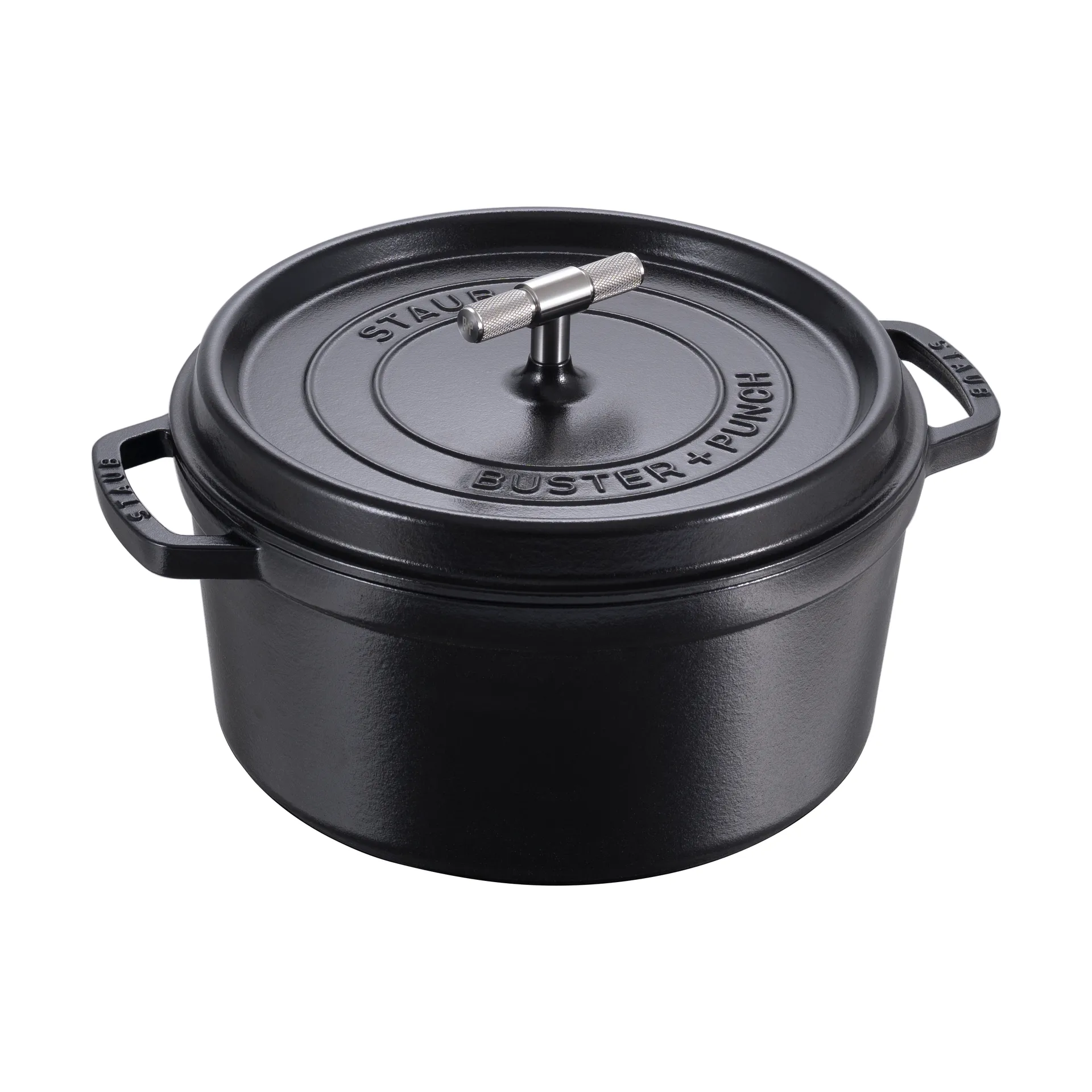 Buster & Punch cast iron stainless steel pot, 6.75 L STAUB