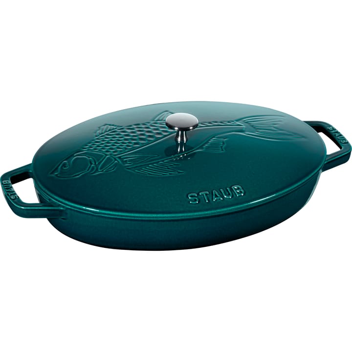 La Mer oval casserole dish - three layered enamel, 32 cm STAUB