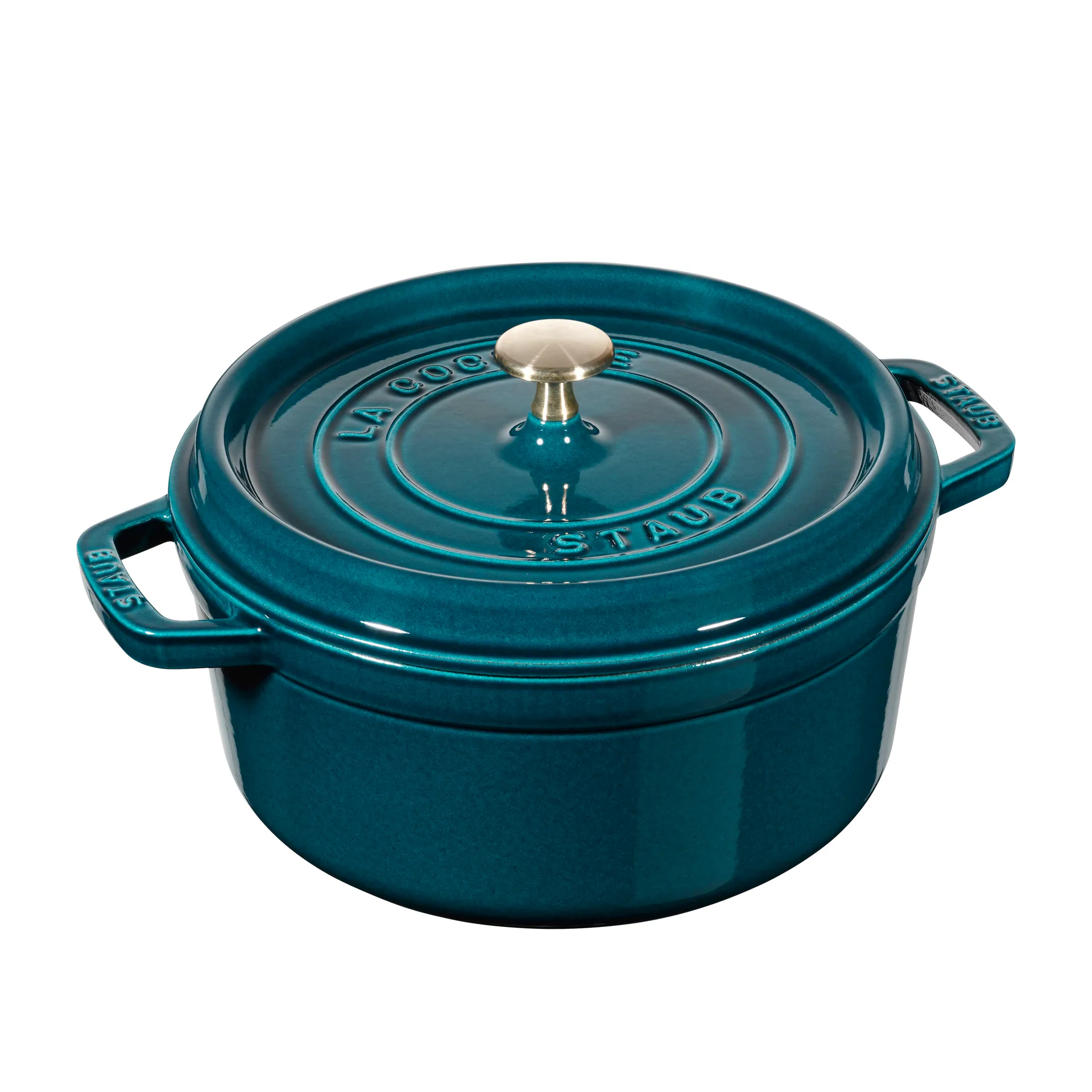 La Mer round casserole dish - three layered enamel, 3.8 l STAUB