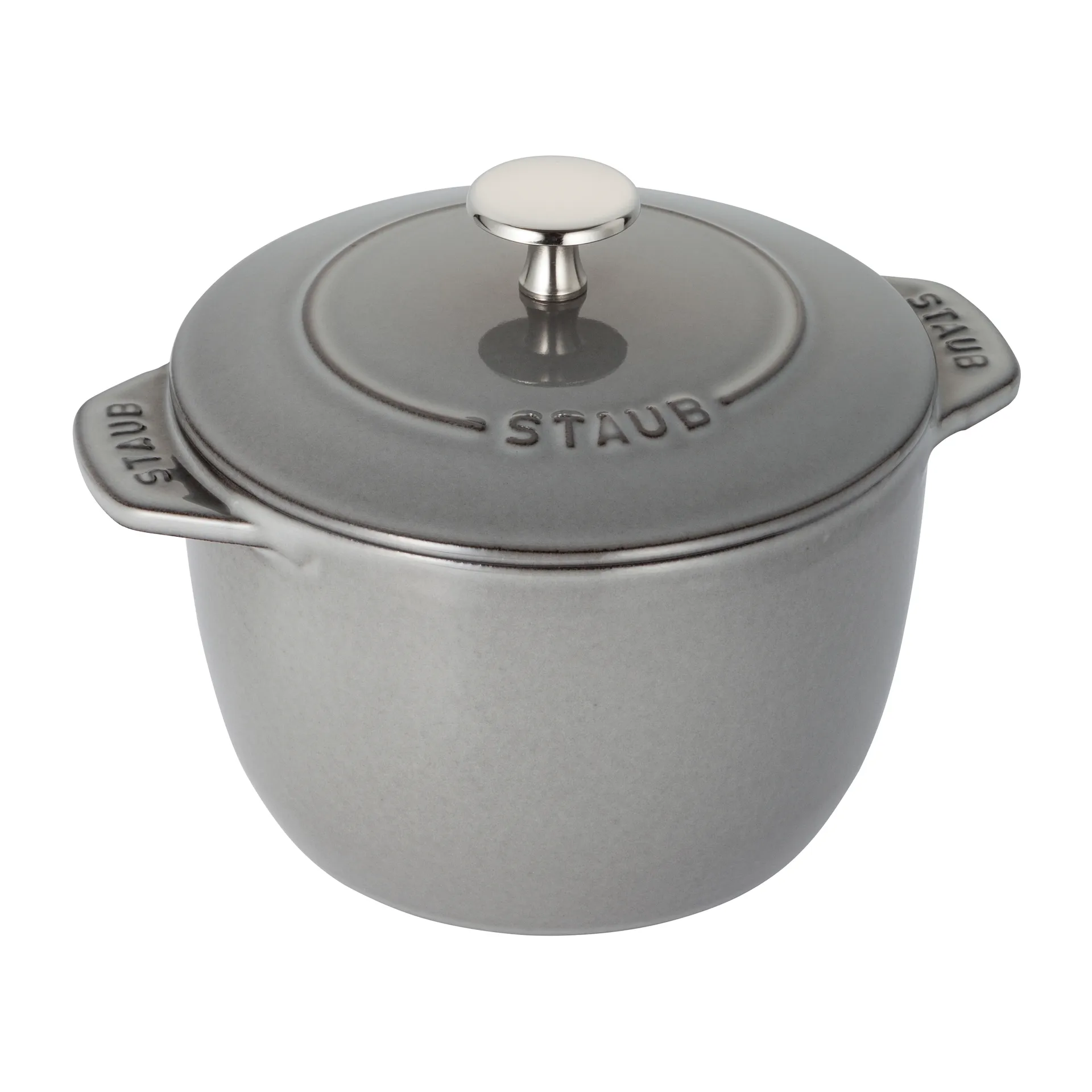 Rice cocotte cast iron pot 1.6 L, grey STAUB
