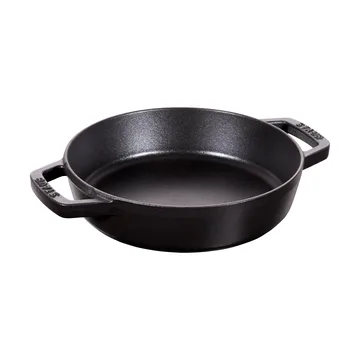 Staub braiser cast iron 2 handles black - Ø20 cm - STAUB