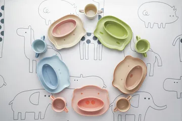 Staub children's dinnerware 4 pieces - Brown - STAUB