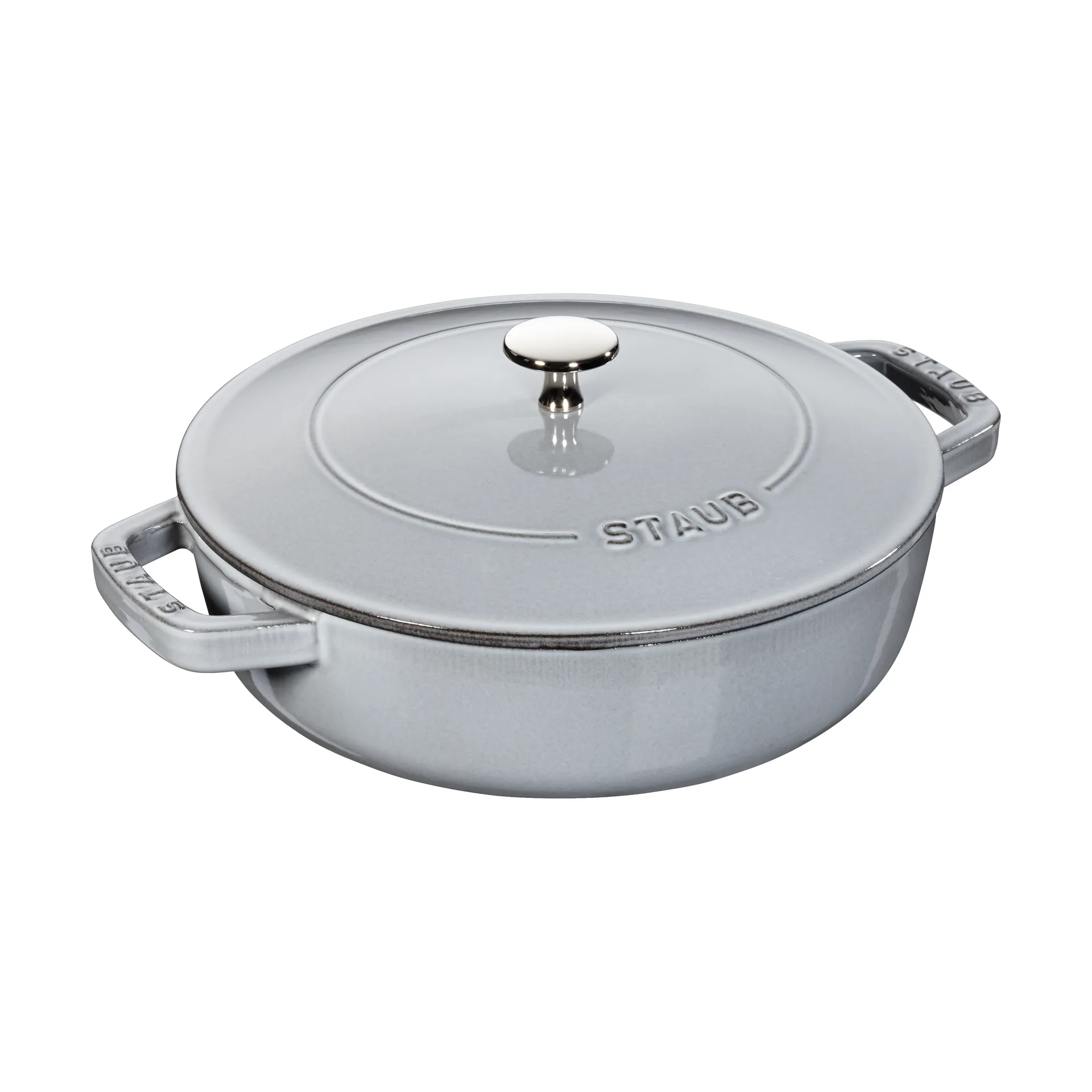 Staub Chistera braiser cast iron Ø24 cm, Graphite gray STAUB
