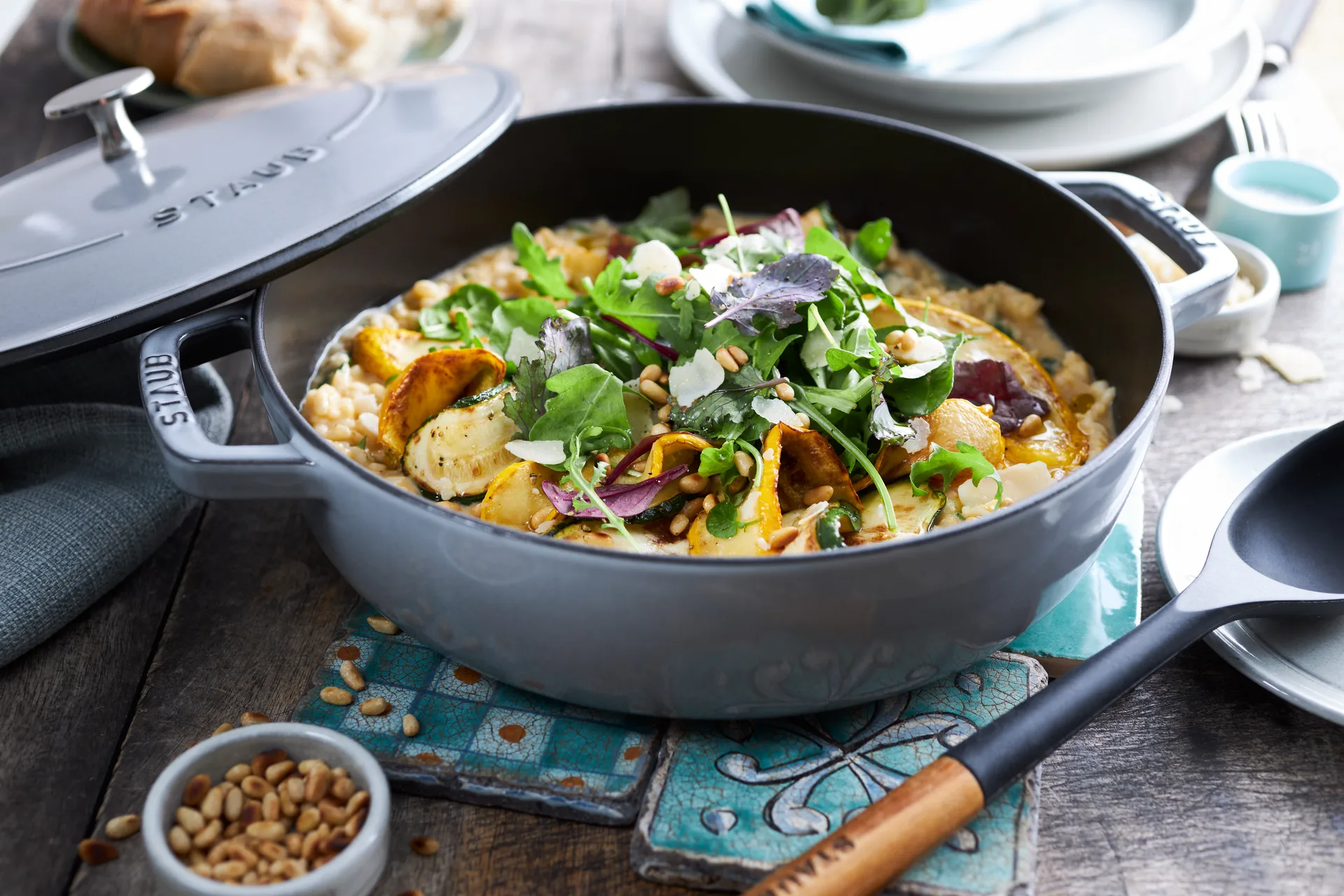 Staub Chistera braiser cast iron Ø24 cm, Graphite gray STAUB